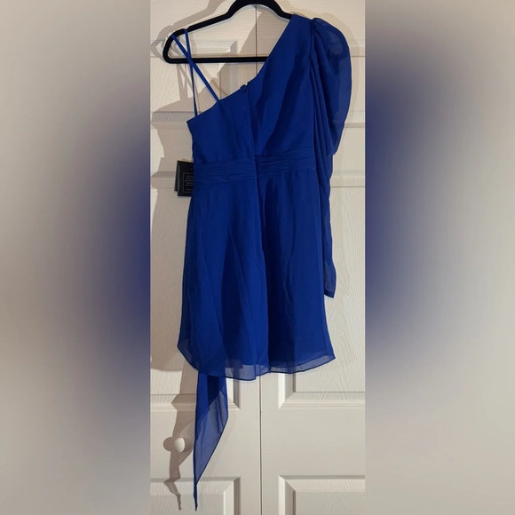 MAC DUGGAL Asymmetric Mini Sheath Dress Style 55409 - Picture 8 of 8